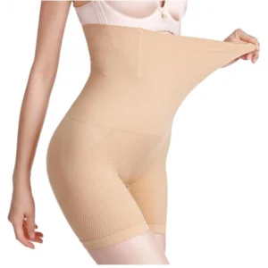 BS Women's Cotton Lycra Solid Western Wear Tummy Body Shaper (Beige)