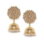BS  Women's Rose Gold Plated Alloy Earrings (White)