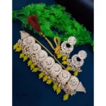 SW Women's Necklace Chowker Set (Yellow, Free Size)