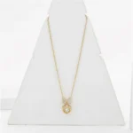 BS Women's Stainless Steel Heart Shape Golden Delicate Pendent Chain (Gold Plated)