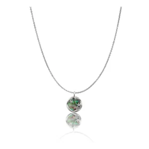 BS Women's Stainless Steel Galaxy Pendent Delicate Chain (Silver Plated)