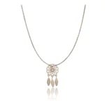 BS  Women's Stainless Steel Dream Catcher Pendent Delicate Chain (Gold Plated)