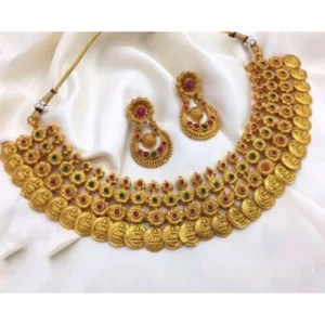 BS Women's Jewellery Set (Red And Green, Free Size)