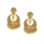 BS Women's Rose Gold Plated Alloy Earrings (Gold)