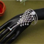 BS Women's White Color Hathphool Adjustable Bracelet