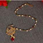 BS Women's Maroon & Green Color Nose Nath