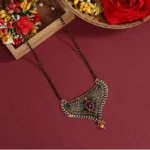 BS Women's Maroon & Green Color Mangalsutra