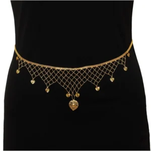 BS Women's Gold Plated Kamarband Waist Belt For Women//Girls Adjustable Chain
