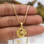 BS  Women's Gold Color Om Temple Locket
