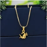 BS Women's Gold Color Om Temple Locket
