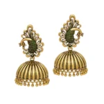 BS Women's Ethnic Party Wear Oxidised Jhumka Earrings