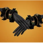 BS Women's Black Color Floral Bangles Set: 2.4