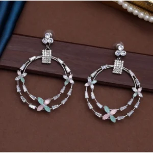 BS  Women's Multi Color Stone Earrings