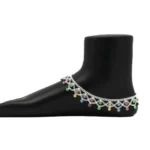 BS  Women's Multi Color Rhinestone Anklets (Free Size: Upto 10")