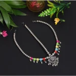 BS Women's Multi Color Oxidised Matha Patti