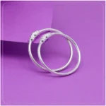 BS Silver Color 1 Pair Of Oxidised Kids Bangles Size: 1.6