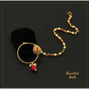 BS Women's Multi Color Nose Nath