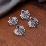 BS  Women's Multi Color Assorted Design Adjustable Toe Rings Combo Of 2 Pairs