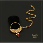 BS Women's Maroon Color Nose Nath