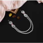 BS Women's Maroon & Green Color Hair Pin / Juda Pin