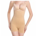 BS Women's Cotton Lycra Solid Western Wear Body Shaper (Beige)