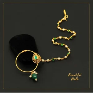 BS Women's Green Color Nose Nath