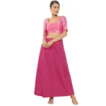 BS Women's Cotton Solid Free Size Petticoat (Pink)