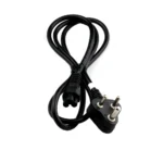 BS  Supreme Quality 1.2 Meter 3Pin Power Cord for Laptop (Black)