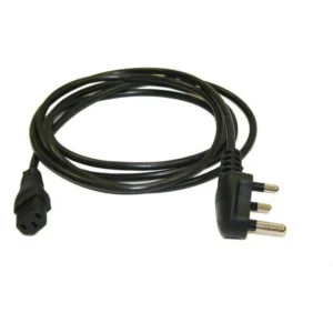 BS Supreme Quality 1.2 Meter 3Pin Power Cord for Computer Monitor Desktop, Printer, UPS, SMPS, Scanner (Black)