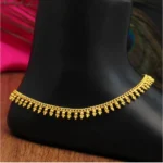 BS  Women's Gold Color Anklets (Free Size: Upto 10")