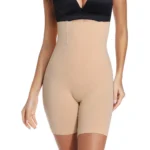 BS Women's Cotton Solid Western Wear Tummy - Thigh Body Shaper (Skin)