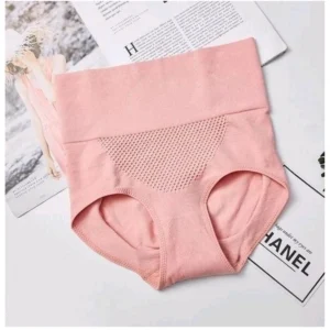 BS Women's Cotton Solid Ethnic Wear Body Shaper Brief (Pink)