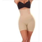 BS Women's Cotton Lycra Solid Western Wear Tummy - Thigh Body Shaper (Beige)