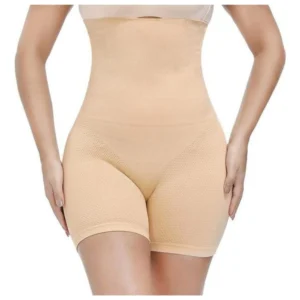 BS Women's Cotton Lycra Solid Western Wear Tummy - Thigh Body Shaper (Beige)