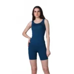BS Women's Cotton Blended Solid Stretchable Camisole (Blue)