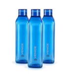 SW Cello Venice Plastic Water Bottle 1 Litre Set of 3 Blue