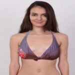 SW Removable Pads Grey Side Print Halter Neck Bra