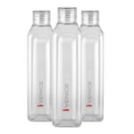 SW Cello Venice Exclusive Edition Plastic Water Bottle Set 1 Litre Set of 3 Clear
