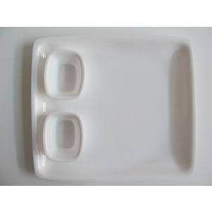 SW Chhajer Handicraft Acrylic Rectangle Plate with Bowls