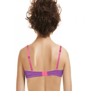 SW Wunderlove Purple Stripes Underwire Padded Bra