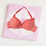 SW Hot Red Printed Padded Halter Bra