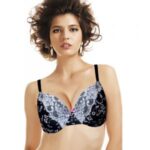 SW Wunderlove Black Floral Lace Padded Underwired Bra
