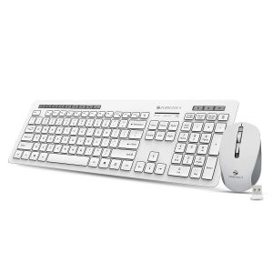 SW ZEBRONICS Zeb-Companion 500 Keyboard and Mouse Combo Wireless Desktop Keyboard (White, Grey)