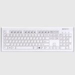 SW ZEBRONICS Zeb- DLK01 Multimedia Keyboard Wired USB Desktop Keyboard (White)