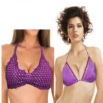 SW Best Fitting Purple Halter Neck Bra Set 2