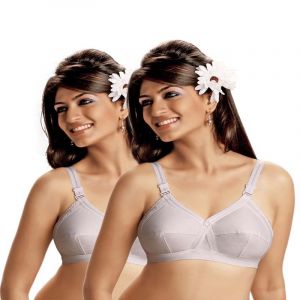 SW Pack Of 2 White Plus Size Bra