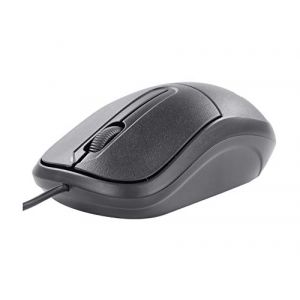 SW ZEBRONICS ZEB COMFORT+ Wired Optical Mouse (USB 2.0, Black)