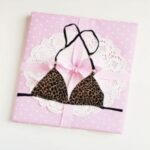 SW Hot Black Animal Printed Halter Neck Bra