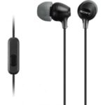 SW Sony MDR-EX15AP EX Stereo Headphones with Mic Black