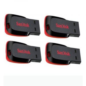 SW SanDisk Cruzer Blade 16 GB Pen Drive Pk 4